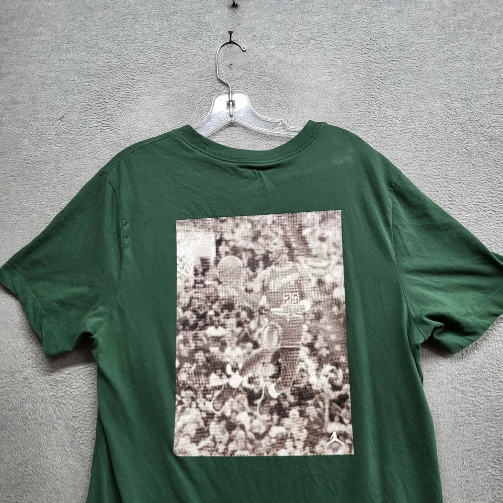 Air Jordan Men Shirt‎ Large Green Slam Dunk Contest Short Sleeve Tee